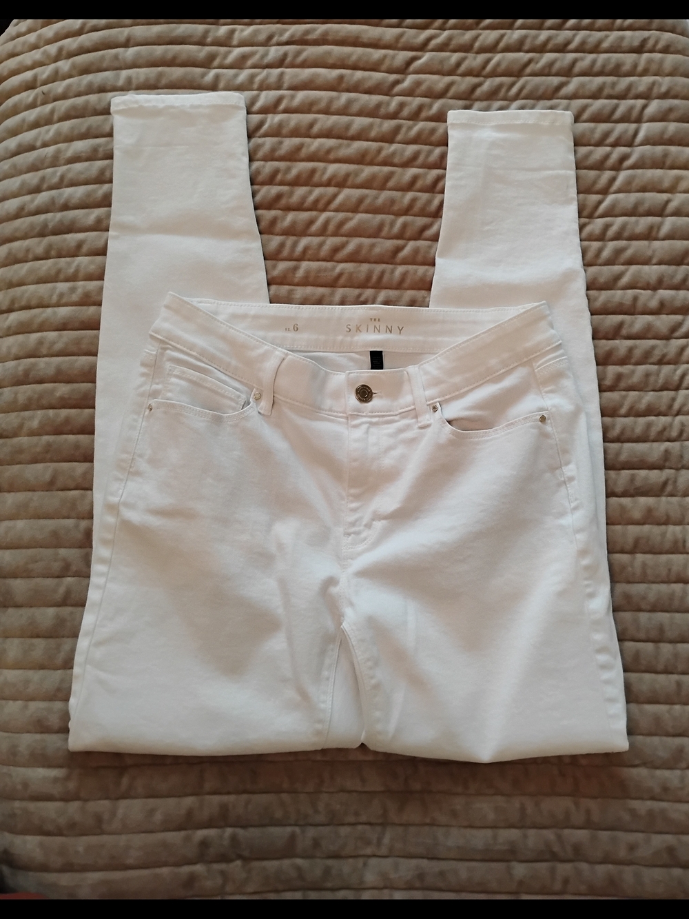 Skinny White Women's Jeans - Size 6